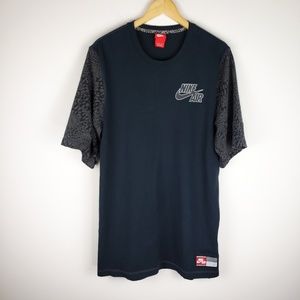 Nike Air Pivot Heavy Shirt Black Print Mens Large